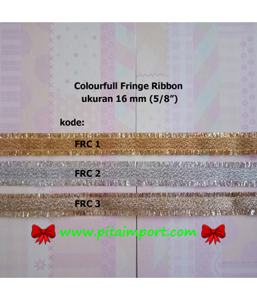 Colourful Fringe Ribbon ukuran 1,6 cm (5/8″)